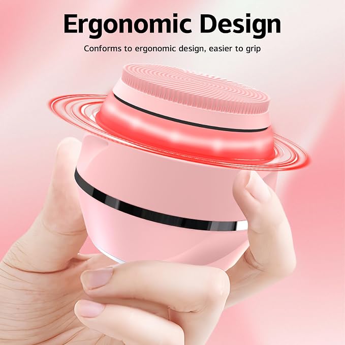 Face Cleansing Brush, Waterproof Silicone Facial Cleansing Brush, 6 Modes - Image 9