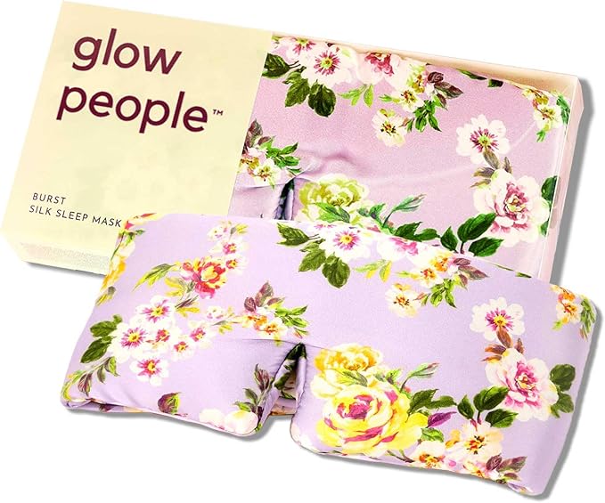 Glow People Silk Sleep Mask – 100% Mulberry Silk Eye Mask by GlowPeople