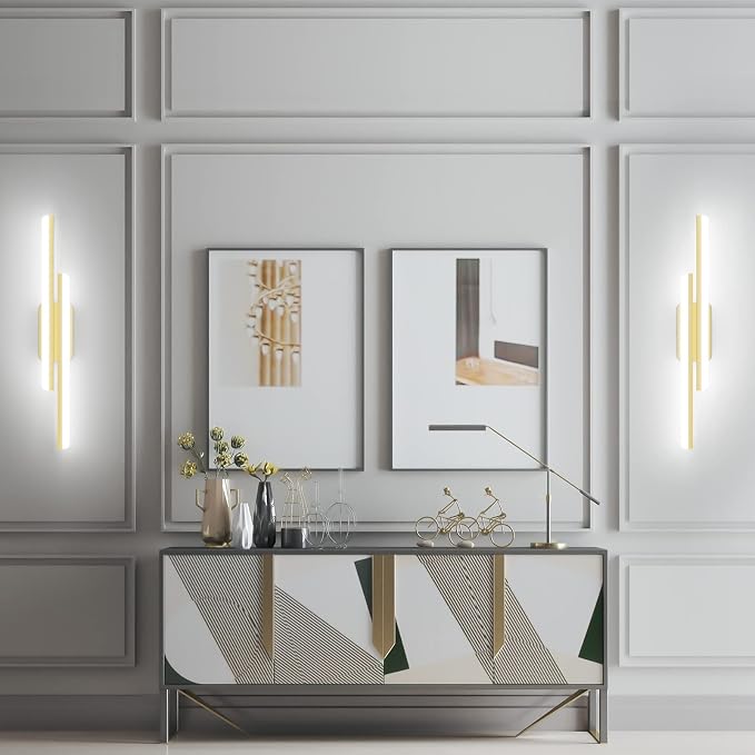 Ralbay 32" LED Gold Vanity Lights - Image 3