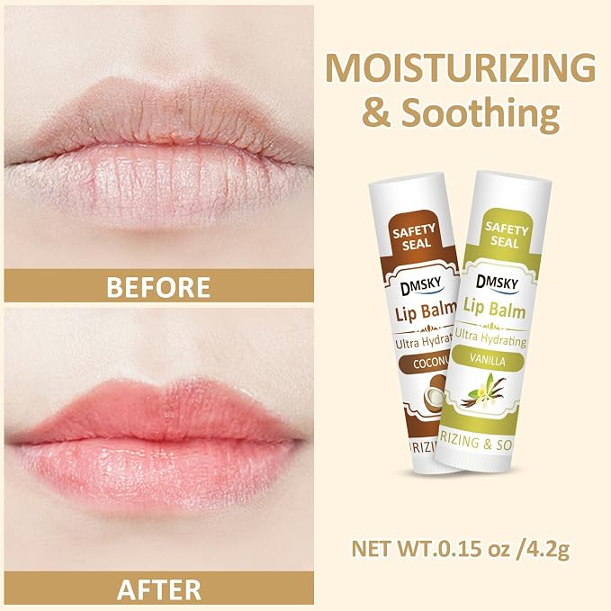DMSKY 30 Pack Lip Balm, Natural Lip Balm Bulk - Image 4
