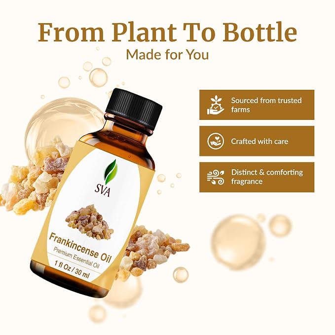 SVA Frankincense Essential Oil – 1 Fl Oz – 100% Natural Boswellia Carterii Oil - Image 4