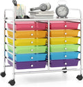 Giantex 12 Drawers Rolling Cart, Mobile Storage Drawer Cart, Classroom by Giantex