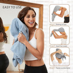 2 Pack Large Microfiber Hair Towel Wrap - Image 5