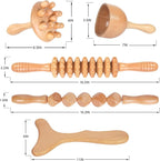 Komogir Wood Therapy Massage Tools 5-in-1 Lymphatic Drainage Massager - Image 6