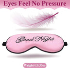Syhood 6 Pieces Silk Sleep Eye Cover Masks Satin Eye Mask Soft Blindfold - Image 4