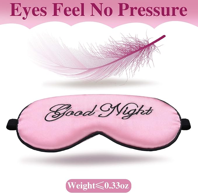 Syhood 6 Pieces Silk Sleep Eye Cover Masks Satin Eye Mask Soft Blindfold - Image 4