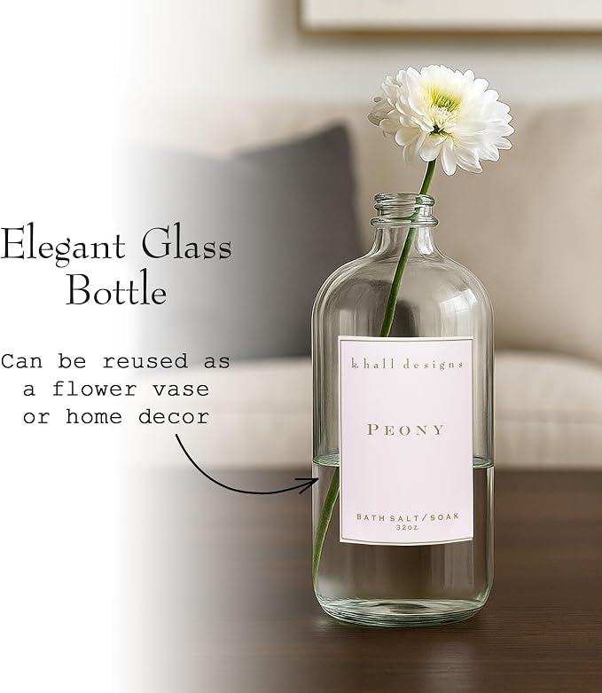 K. Hall Designs Peony Bath Salt Soak - Image 6