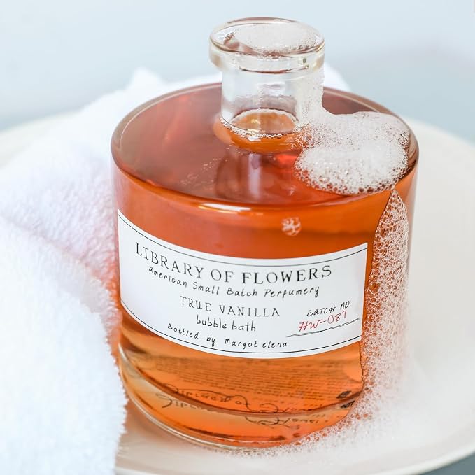 Library of Flowers True Vanilla Bubble Bath, Dark Vanilla & Amber Storied - Image 5