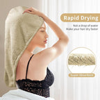 my novel things 3 Pack Microfiber Hair Towel Wrap - Image 6