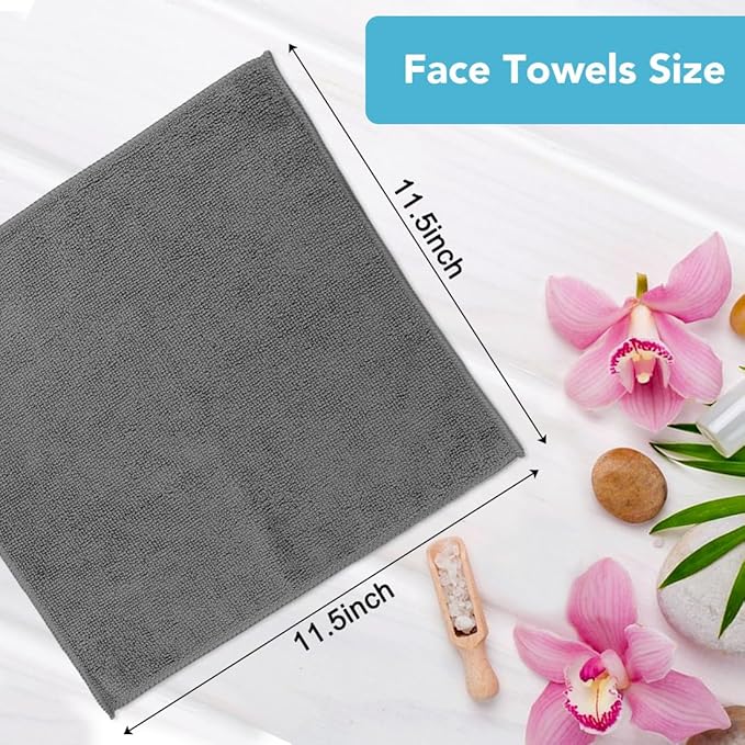 Orighty Washcloths Towels Set 10 Pack, Highly Absorbent and Soft Feel - Image 5