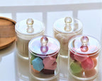 20-Ounce Qtip Holder Storage Canister Set of 2, Bathroom Makeup Organizer - Image 7