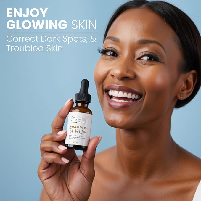 Eva Naturals Vitamin C Serum for Face – Anti Aging Dark Spot Remover & Corrector - Image 5