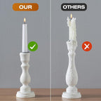 WPONSZU 16 Pack White Taper Candles, 7-8 Hours Burn Time, Smokeless and Dripless - Image 7