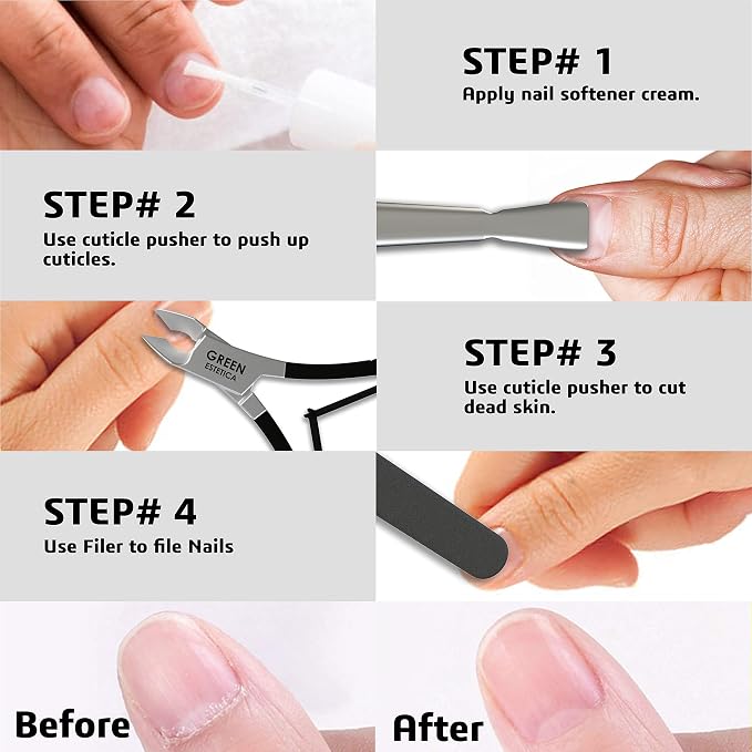 Professional Cuticle Trimmer Nail Cuticle Cutter Stainless Steel Cuticle Nippers - Image 5