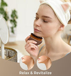 2PCS Lymphatic Contour Face Brush-Wooden Handle Facial Sculpting Brush-Dry Gua - Image 3