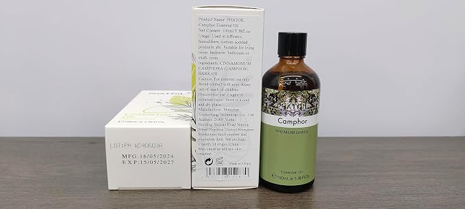 Camphor 3.38fl.oz Essential Oil, PHATOIL Aromatherapy Essential Oils - Image 8