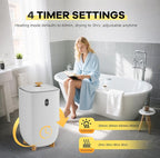 GarveeLife 35L Towel Warmer Bucket, Large Capacity Hot Air Towel Dryer & - Image 3