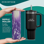 Oceanfoam Ripple Travel Foam Roller Firm Mini Foam Roller - Image 2