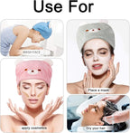 Lamoutor 3Pcs Hair Drying Towel - Image 6