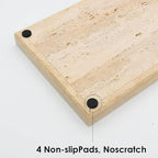 Real Natural Travertine Tray for Bathroom, Kitchen and Desktop, Rectangle - Image 4