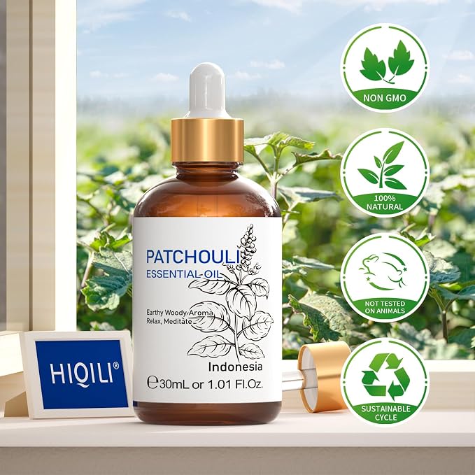 HIQILI Patchouli Essential Oil Organic, 100% Pure, - Image 8