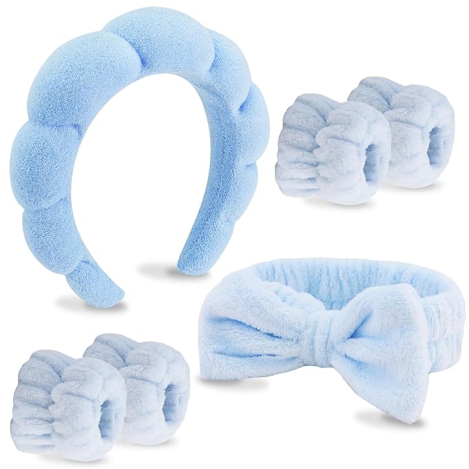 VELSCRUN 6 Pack Spa Headband, Makeup Headband, Face Wash Headbands, Skincare by VELSCRUN