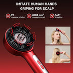 Trvtve 3-in-1 Electric Scalp Massage Comb, Hair Oil Applicator, Five-Level Head - Image 2