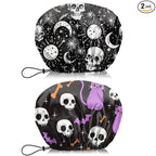 2 PCS Shower Cap Waterproof Double Layer Elastic Adjustable Reusable Hair Bath by BHAHB