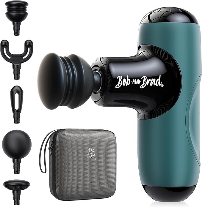 BOB AND BRAD Q2 Mini Massage Gun, Pocket-Sized Deep Tissue Massager Gun by BOBANDBRAD