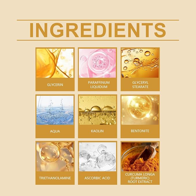 Turmeric Vitamin C Clay Mask, Suitable - Image 3