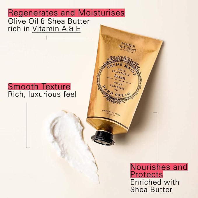 Panier des Sens – Rose Hand Cream – Moisturizing Hand Lotion - Image 2