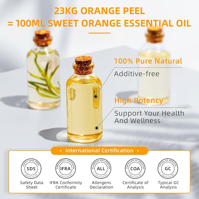 HIQILI 16 Fl Oz Orange Essential Oil, Pure and Natural - Image 4