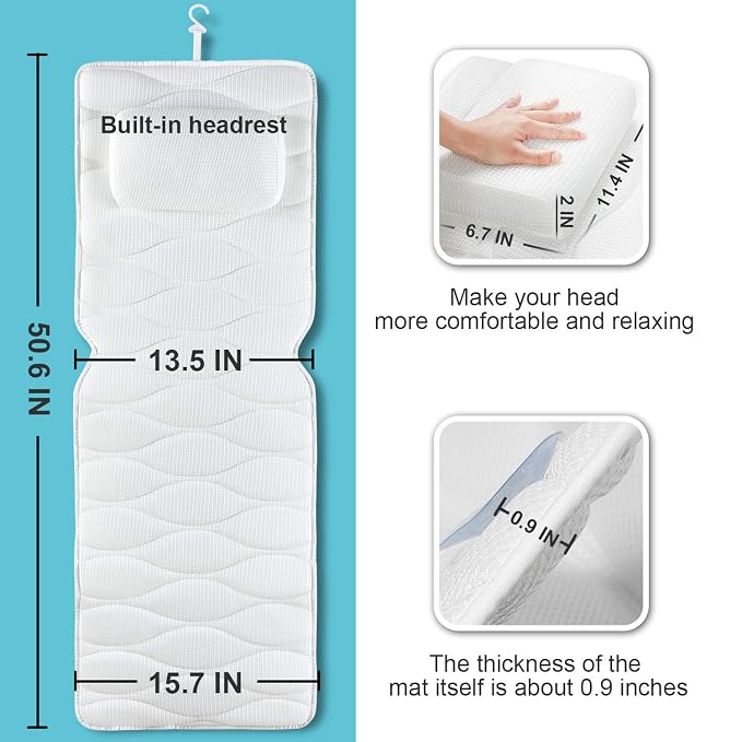 OMYSTYLE Full Body Bath Pillow, Bath Pillows - Image 4