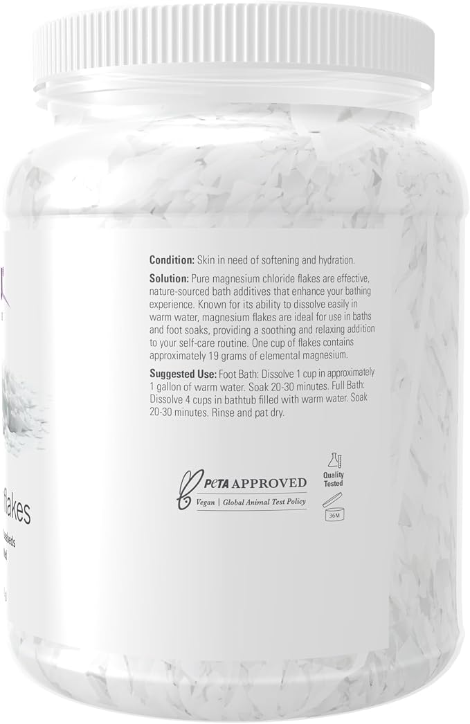 NOW Foods Solutions, Magnesium Flakes, 100% Pure, from the Ancient Zechstein - Image 2