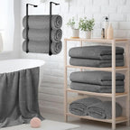 HOMEXCEL 6 Pack Bath Towel Set, Microfiber Ultra Soft Highly Absorbent Bath - Image 6