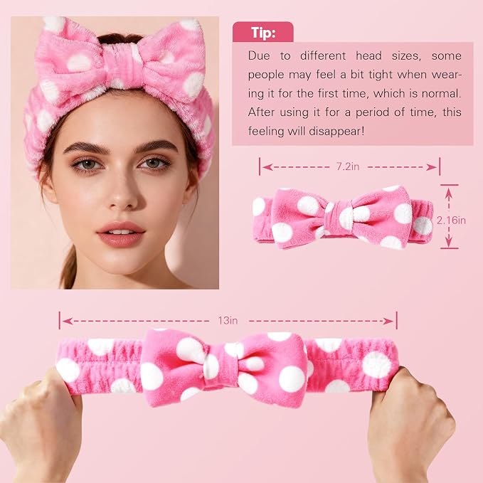 6 Pcs Spa Headband for Washing Face, Skincare Headband - Image 2