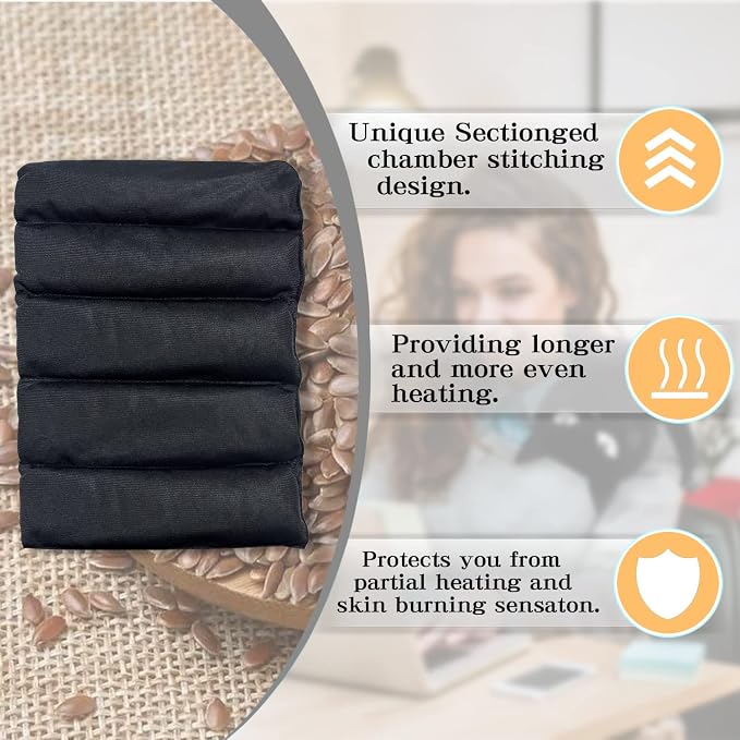 Microwave Heating Pad for Pain Relief, Back Pain, Neck Shoulder, Natural Heat - Image 5
