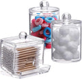 Tbestmax Plastic Qtips Holder Bathroom Container, 10/7 OZ Cotton Ball/Swabs by Tbestmax