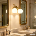 AKEZON Bathroom Light Fixtures 2-Light Brushed Gold Vanity Light, Modern - Image 4