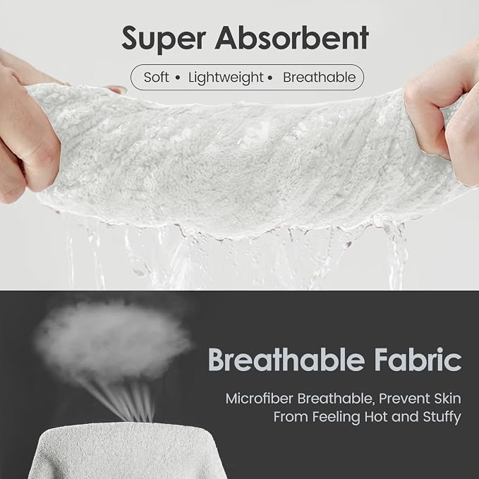 JML Microfiber Bath Towels Set of 2, 30 in x 60 in, Ultra Soft, Super Absorbent - Image 5