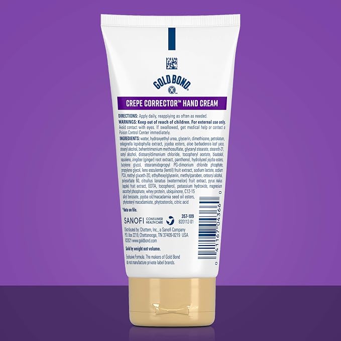 Gold Bond Age Renew Crepe Corrector Hand Cream, Replenishing & Smoothing Formula - Image 2