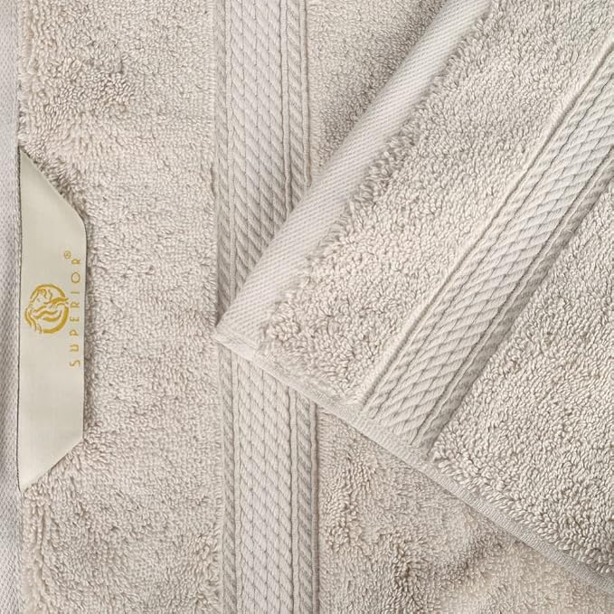 SUPERIOR Egyptian Cotton Pile 3 Piece Towel Set, Includes 1 Bath, 1 Hand - Image 6