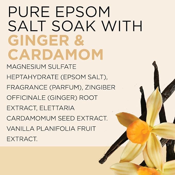 Dr Teal's Epsom Salt Magnesium Soak, Limited Edition Cozy Vanilla Season - Image 8