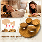 Benks Sauna Pillow, Sauna Accessories, Ergonomically Designed Sauna Headrest - Image 4