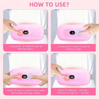 Portable Heating Pad Period Cramps: 2 Timer 6 Heat Levels 6 Vibration Modes - Image 3