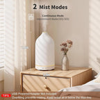 URPOWER 120ML Essential Oil Diffuser Ceramic Aromatherapy Diffuser - Image 2