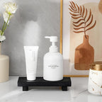 zoocatia Small Wood Tray Pedestal Stand Farmhouse Bathroom Decor Decorative - Image 4