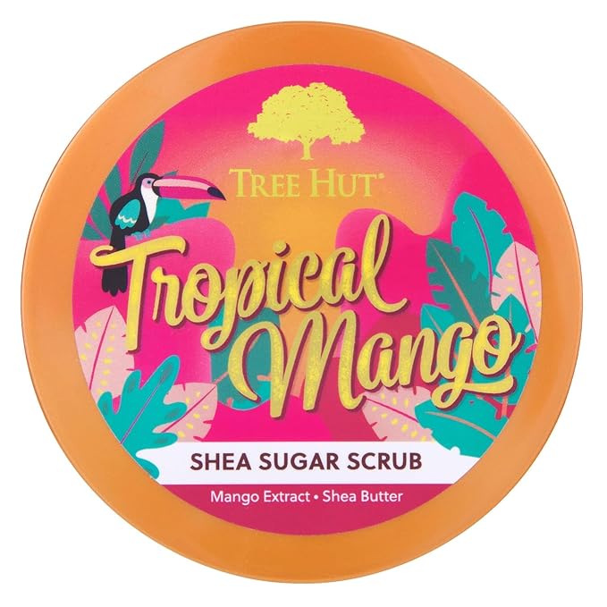 Tree Hut Tropical Mango Shea Sugar Scrub, Mothers Day Gifts, Exfoliating - Image 2