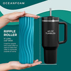 Oceanfoam Ripple Travel Foam Roller Firm Mini Foam Roller - Image 2