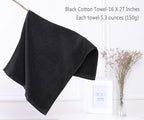 PERFEHAIR Black Salon Towels-Barber Hand Cotton Towel - Image 5